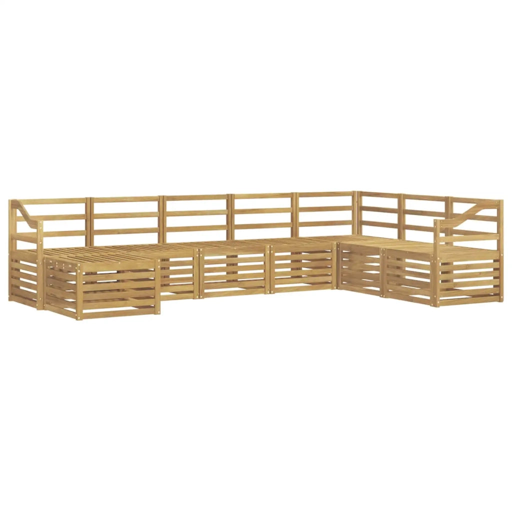 Set di divani da esterno 8 pcs Bianco 304 x 185,5 x 73 cm 3392329