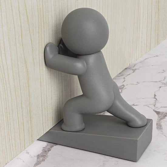 Stoppatto grigio protegge pavimenti - stoppatto decorativo per porta - 1 confezione (registrato brevetto)