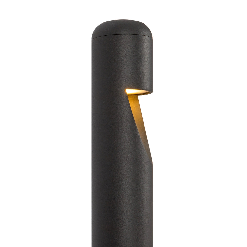 Lampada Da Terra Moderna Da Esterno Metallo Grafite Luce Led 5W Ip65