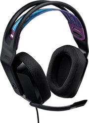 Headset da Gioco con Microfono Flip-to-Mute e Orecchini con Schiuma - Connettore Audio 3,5 mm - Leggero - Nero