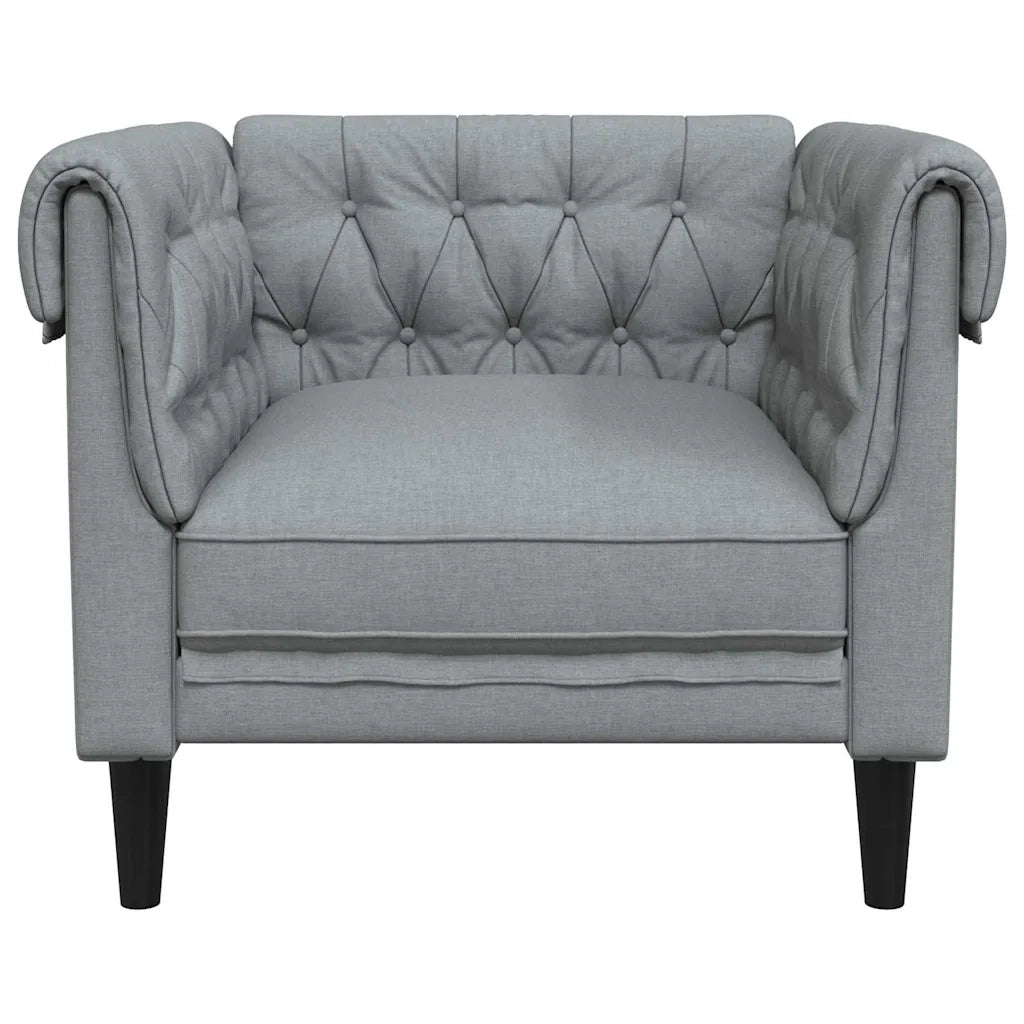 Divano Grigio chiaro 78,5 x 74,5 x 74,5 cm Poliestere 42013004