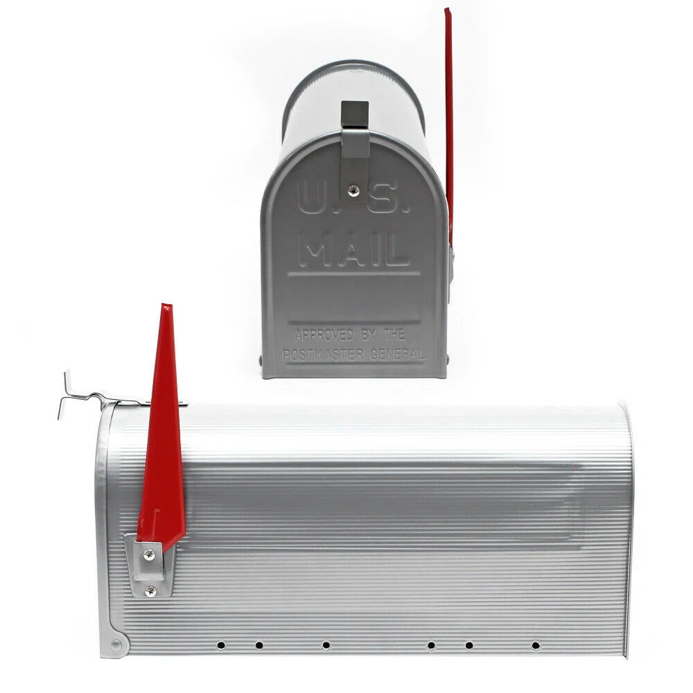Cassetta postale americana design americano argento porta posta 16_0000332