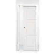 PORTA SCORREVOLE F3 BUGNA 80X210 LACCATA BIANCA- EFFEBIQUATTRO- 1,0 pz