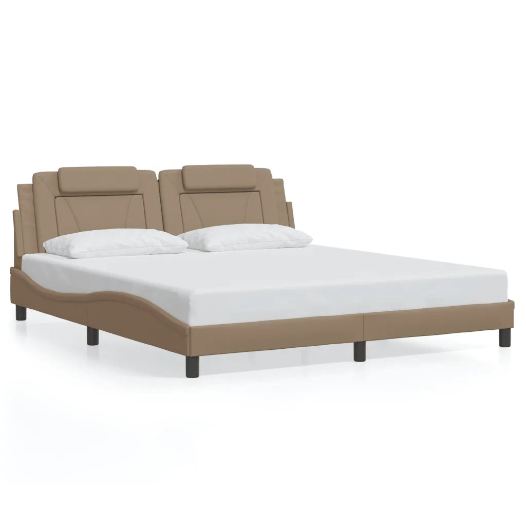 Giroletto Viana con LED senza Materasso Cappuccino 180x200 cm