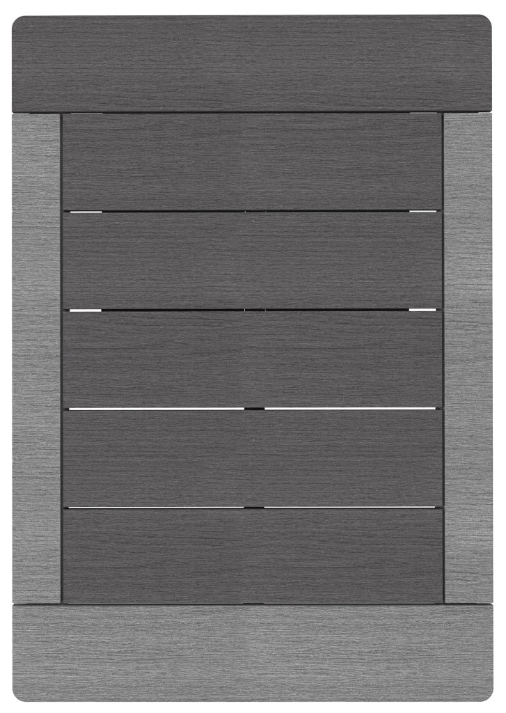 Base per Doccia da Esterno 75x97x4,3 cm in Nero e Grigia
