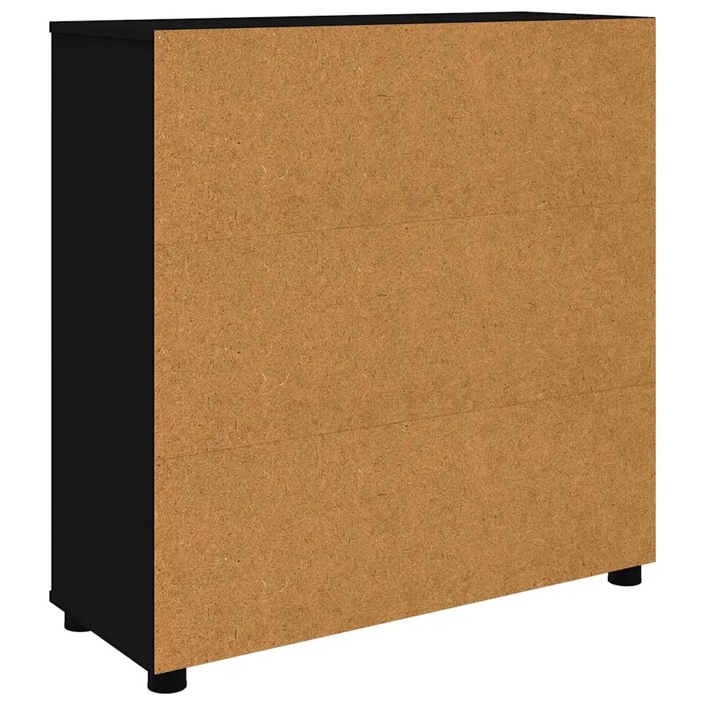 Armadio Nero 80 x 31 x 81 cm Legno multistrato