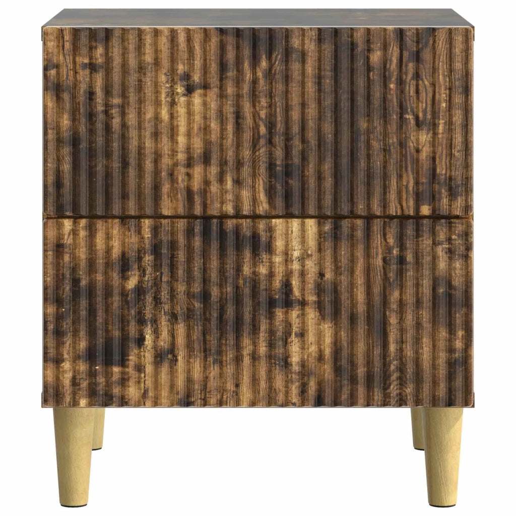 Armadio da Notte con cassetto Rovere Fumo 62 x 34,5 x 47,5 cm 894780