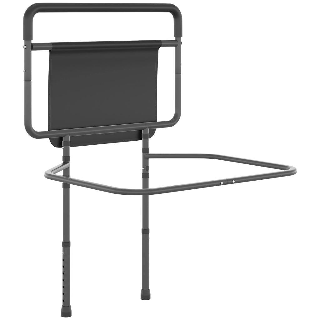 Letto con Barandilla e Contenitore Regolabile in Altezza ¨C Zephmum ¨C Grigio 71x61x86-104 cm