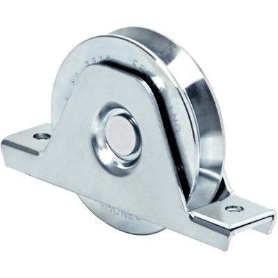 RUOTA CANCELLO A SALDARE GOLA V 335 COMUNELLO - ZINCATA SUPPORTO INTERNO + CUSCINETTO MM 100- 2 pezzi