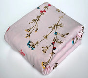 Tessuto in cotone 100%, venduto per metro, larghezza 240 cm, tessuto in cotone 100% Oeko-Tex Standard 100, colori omogenei per cucire (Farfalle Rosa 01, 200 cm)