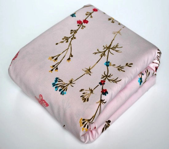 Tessuto in cotone 100%, venduto per metro, larghezza 240 cm, tessuto in cotone 100% Oeko-Tex Standard 100, colori omogenei per cucire (Farfalle Rosa 01, 200 cm)
