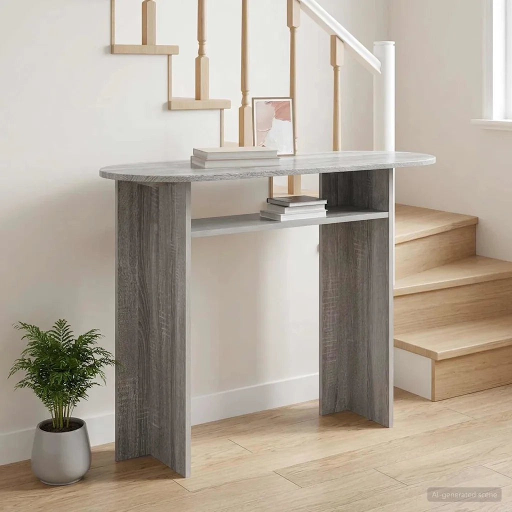Tavolo consolle Grigio Sonoma 100 x 39,5 x 75 cm