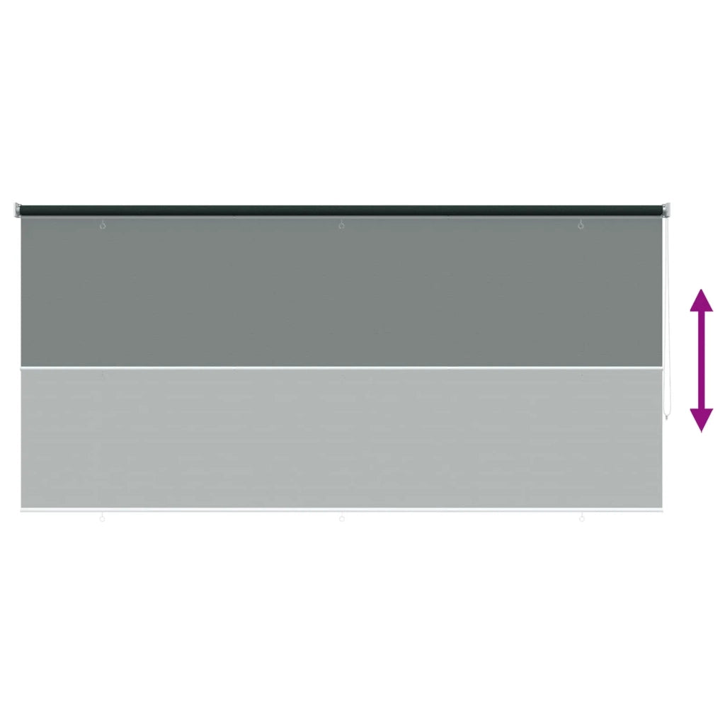Tenda a Rullo Esterno Blocco UV 90% Verde Scuro 300 x 140 cm 42036022