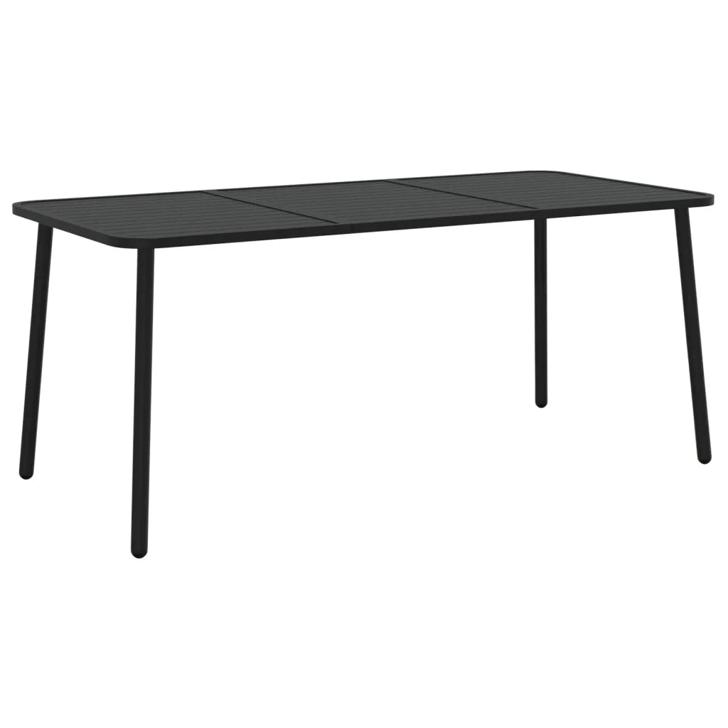 Set da Pranzo da Giardino 7 pz in Acciaio Antracite 3187993