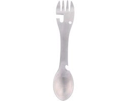 Cucchiaino da Campeggio Multifunzionale 5-in-1 in Acciaio Inox