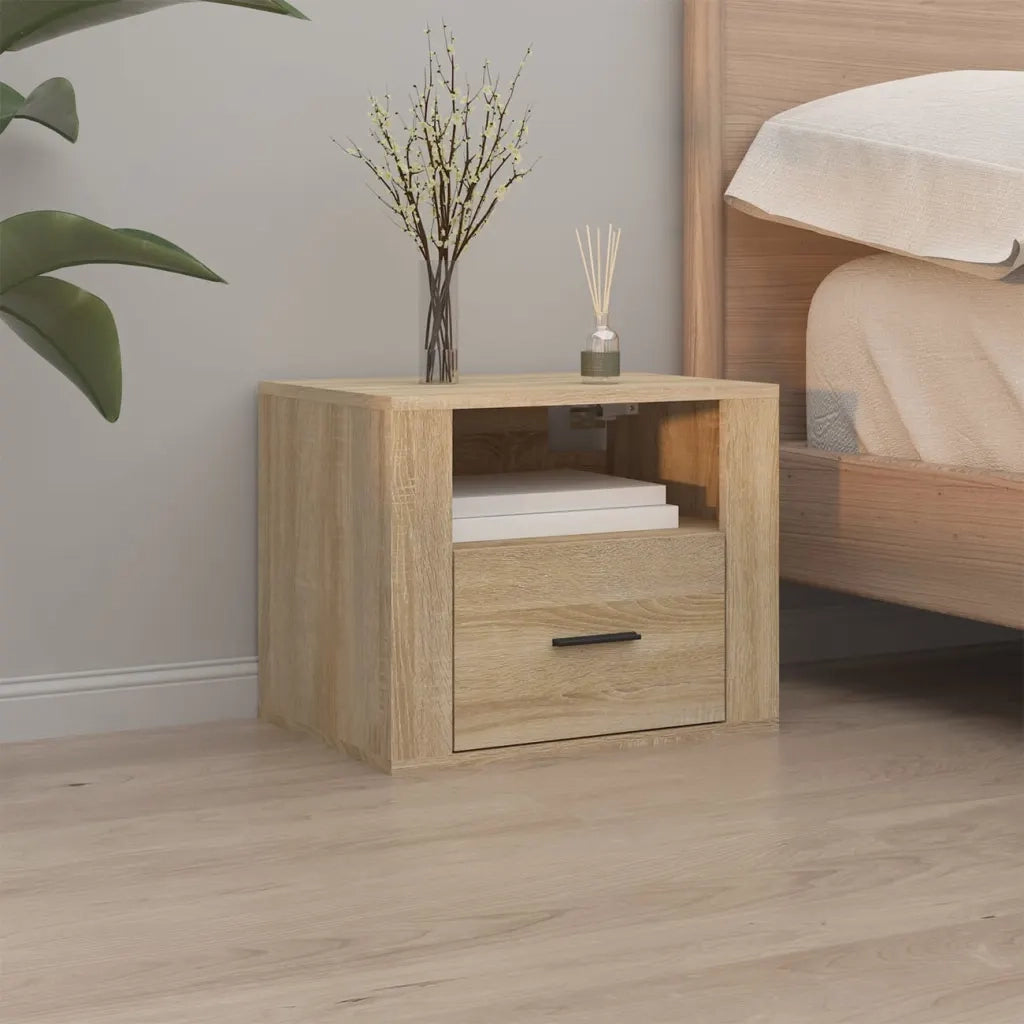 Comodini a Muro 2 pz Rovere Sonoma 50x36x40 cm cod mxl 30049