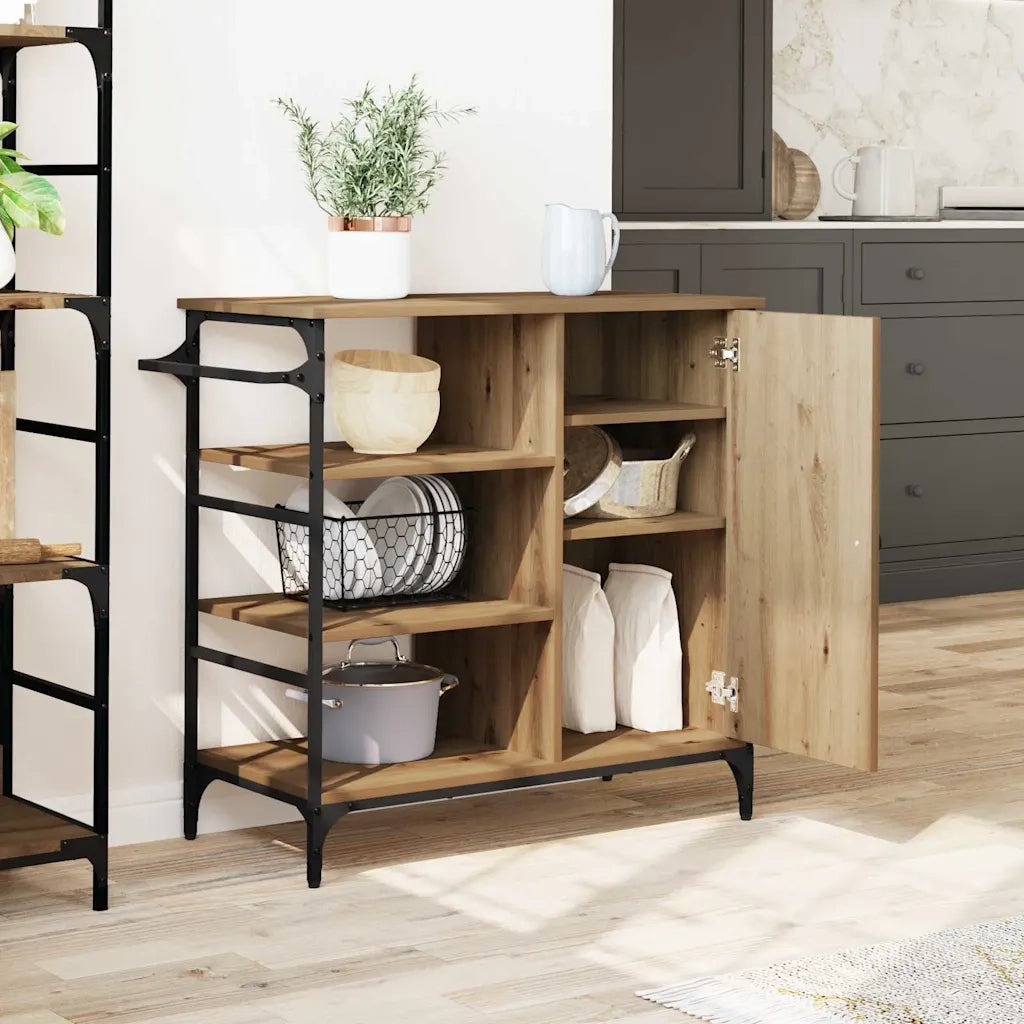 Carrello da Cucina Rovere artigianale 87,5 x 39 x 84,5 cm 871664