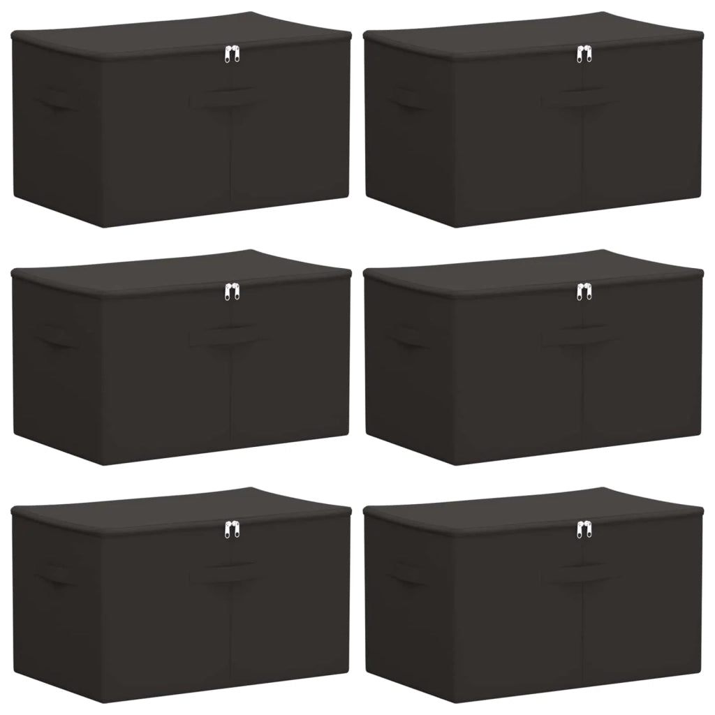 Scatola di Stoccaggio 6 pcs Antracite 60 x 43 x 35 cm