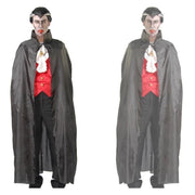 Trade Shop - Costume Travestimento Di Halloween Carnevale Mantello Vampiro Misura 140cm -