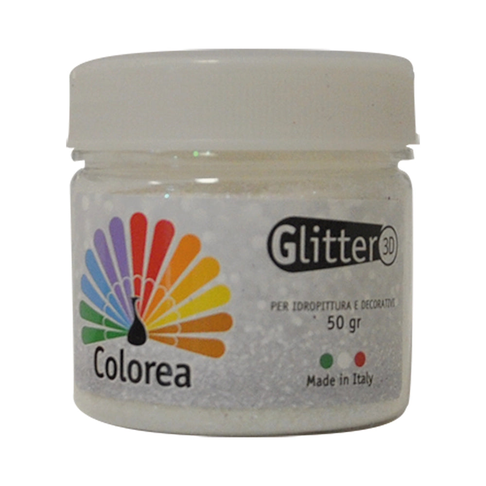 GLITTER IRIDESCENTI IN POLVERE gr.50 - multicolor- 12 pezzi  - COLOREA