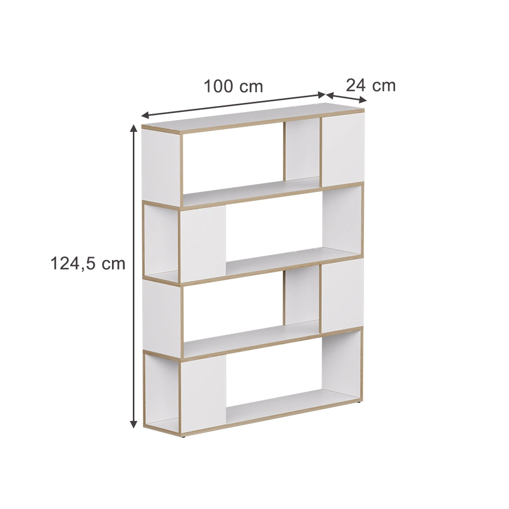 Vicco Divisorio per ambienti Bianco/quercia 100 x 124.5 cm