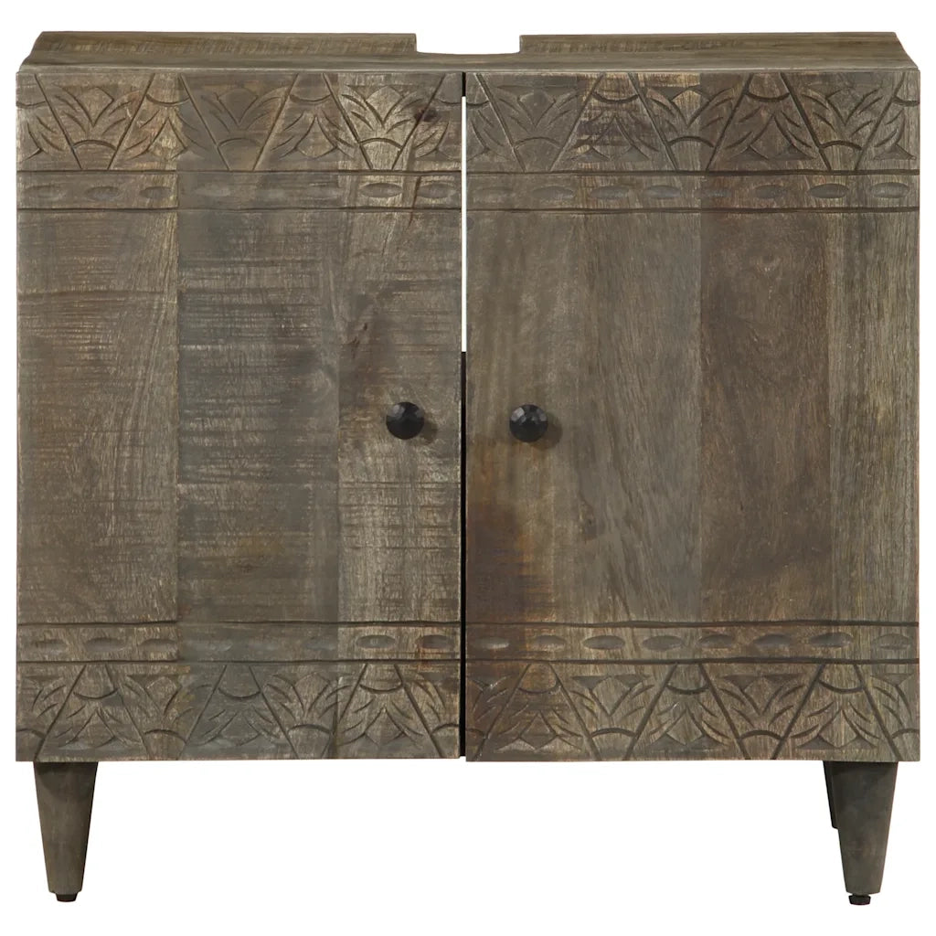 Mobile Lavabo da Bagno 62x33x58cm in Legno Massello di Mango 4017811