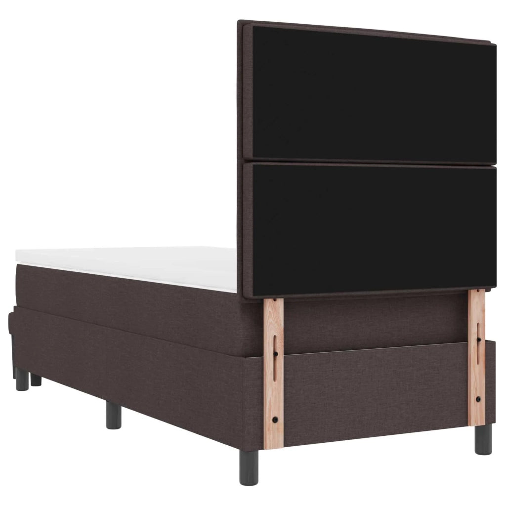 Letto a molle con testiera Marrone Scuro 80 x 200 cm Tessuto 3343949