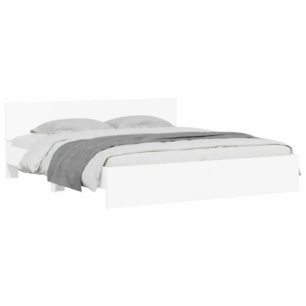 Struttura del letto Bianco 137 x 190 cm Legno multistrato 3402863