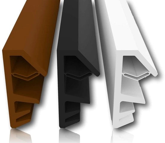 Abitone adesivo - Montaggio semplice - Adatto per finestre e porte - Nero, marrone o bianco - Elastomero termoplastico
