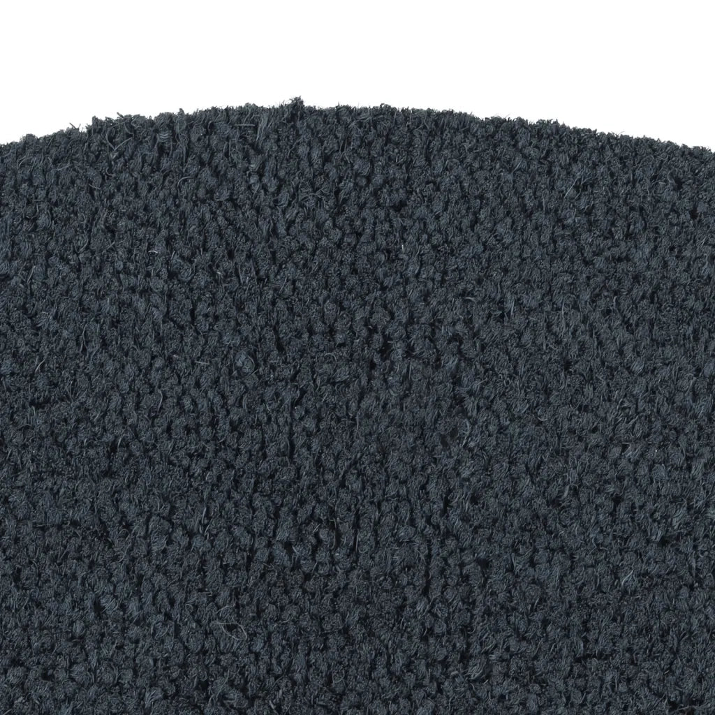 Zerbino Grigio Scuro Mezzo Rotondo 50x80 cm Fibra di Cocco 155588