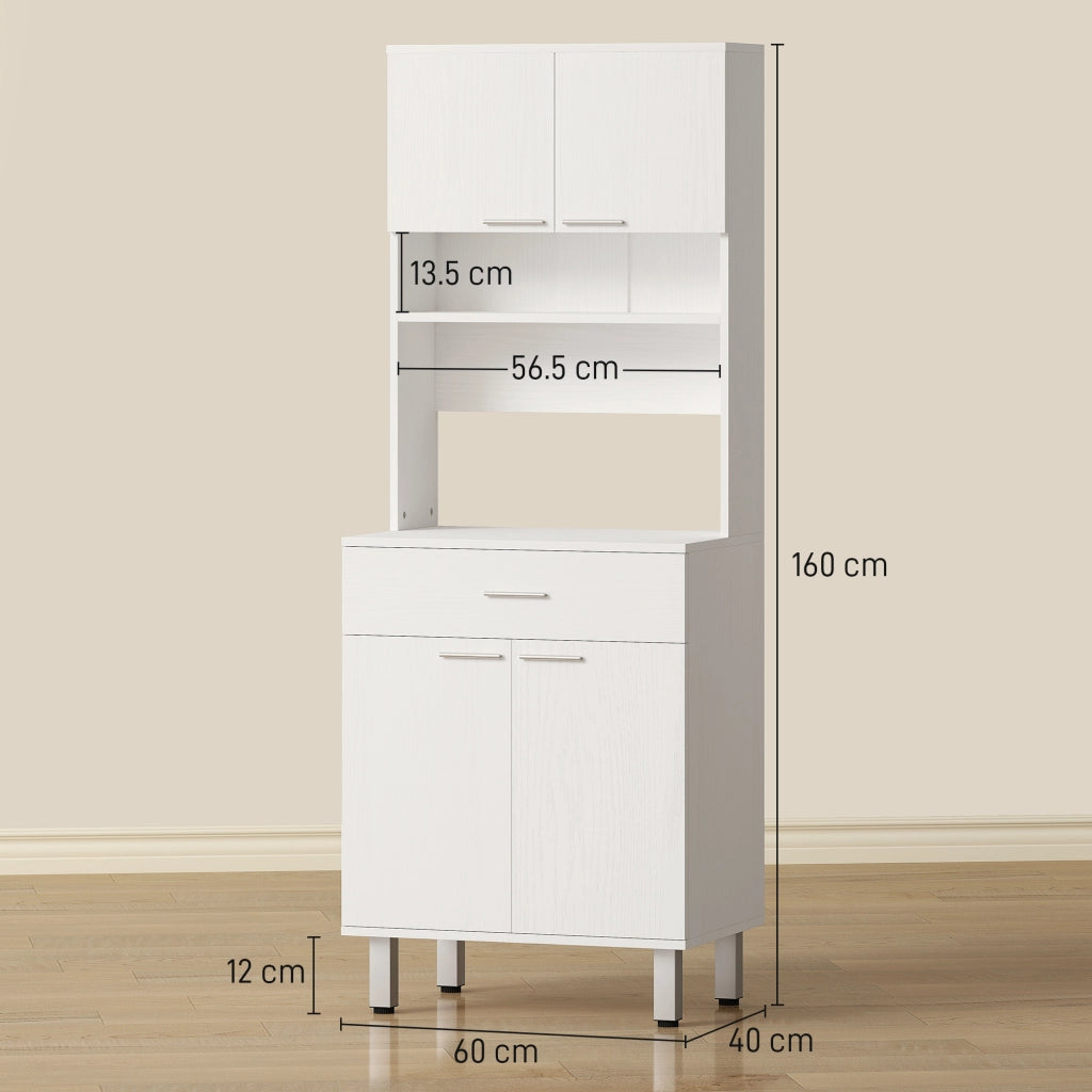Credenza Bianca in Legno ¨C Zephmum ¨C 60x40x160cm
