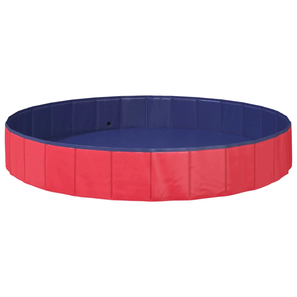 Piscina per Cani Rosso ?200 x 30 cm PVC Spesso CFW6318282