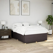 Giroletto senza Materasso Marrone Scuro 140x200 cm Tessuto 3284945
