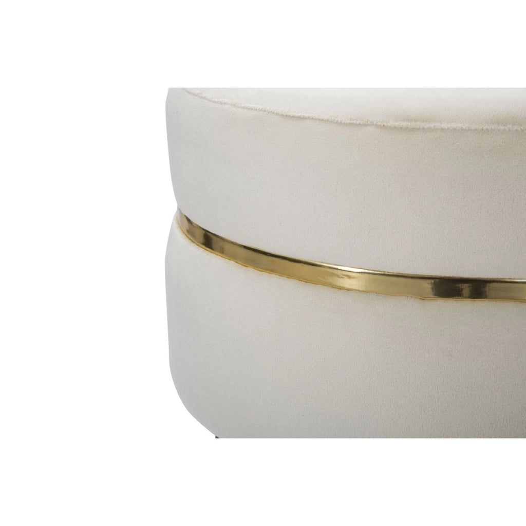 Sgabello Basso VKH458, Beige, Legno, 35x35x40,5 cm