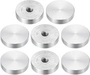 Set di 8 dischi in alluminio M8 a vite per tavolo in vetro
