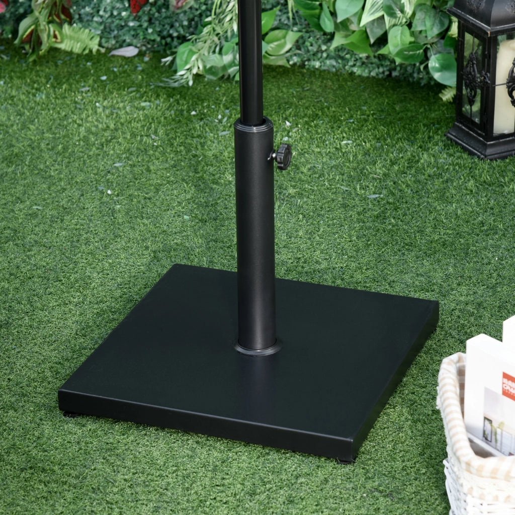 Base per Ombrellone Quadrata ¨C zephmum ¨C Nero, 45x45x39 cm