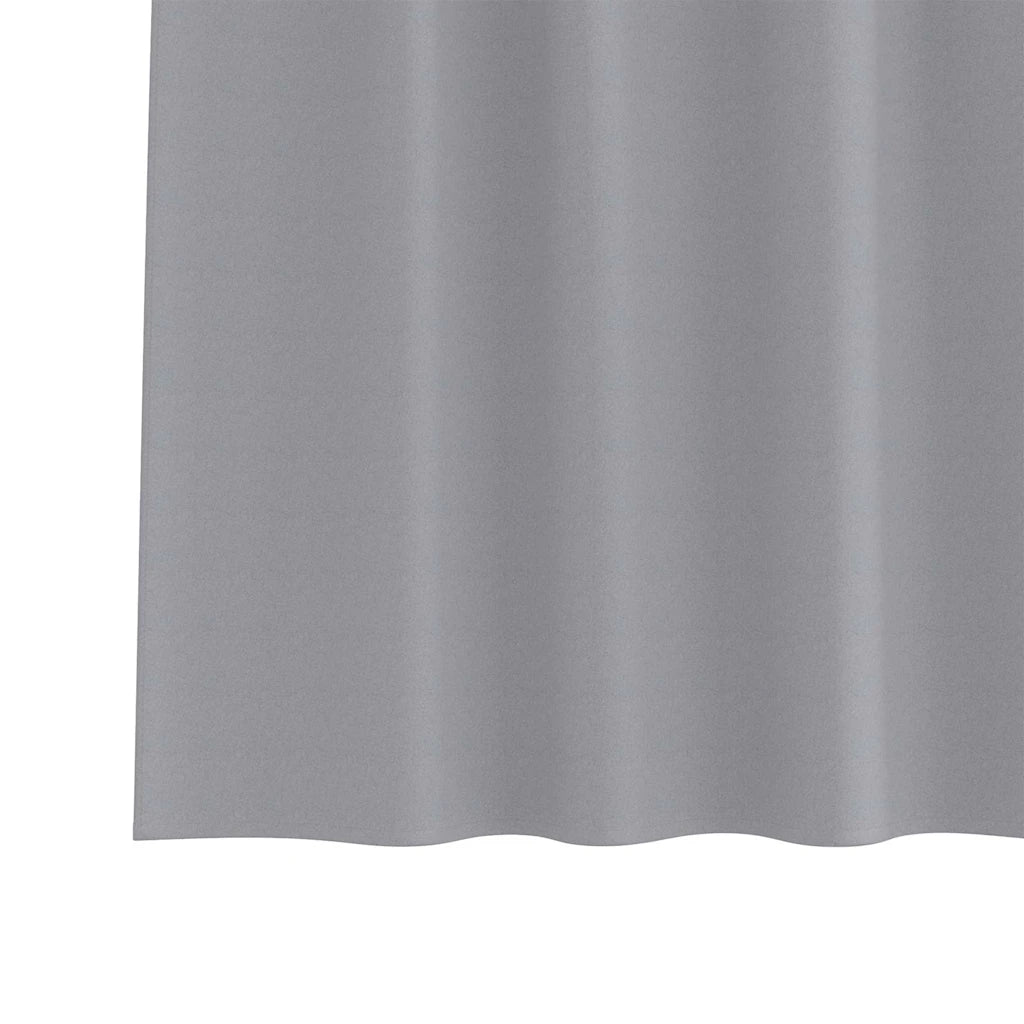 Tende Blackout con Anelli 2 pcs Grigio chiaro 225 x 140 cm 4107565