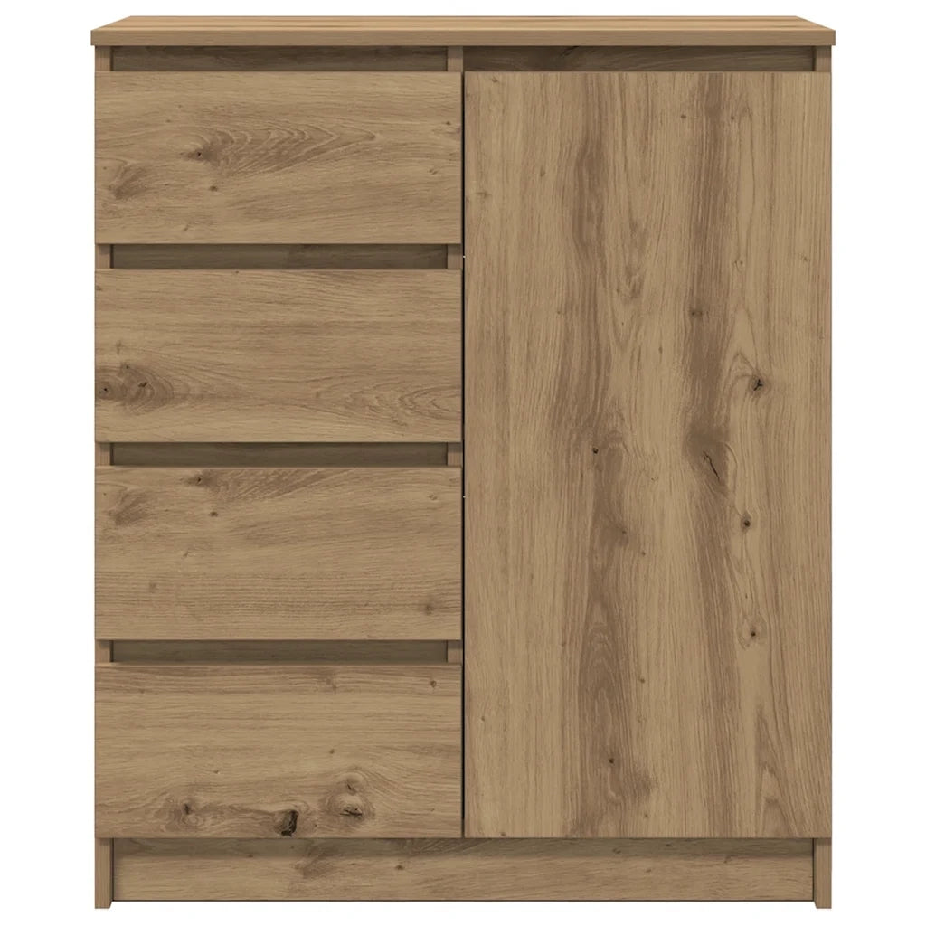 Credenza con Cassetti-Buffet-Armadio da cucina Rovere Artigianale 71x35x84 cm Truciolato
