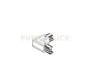 TRACK-DX B  Curva destra 90° bianco opaco per sistema track installazione in binario