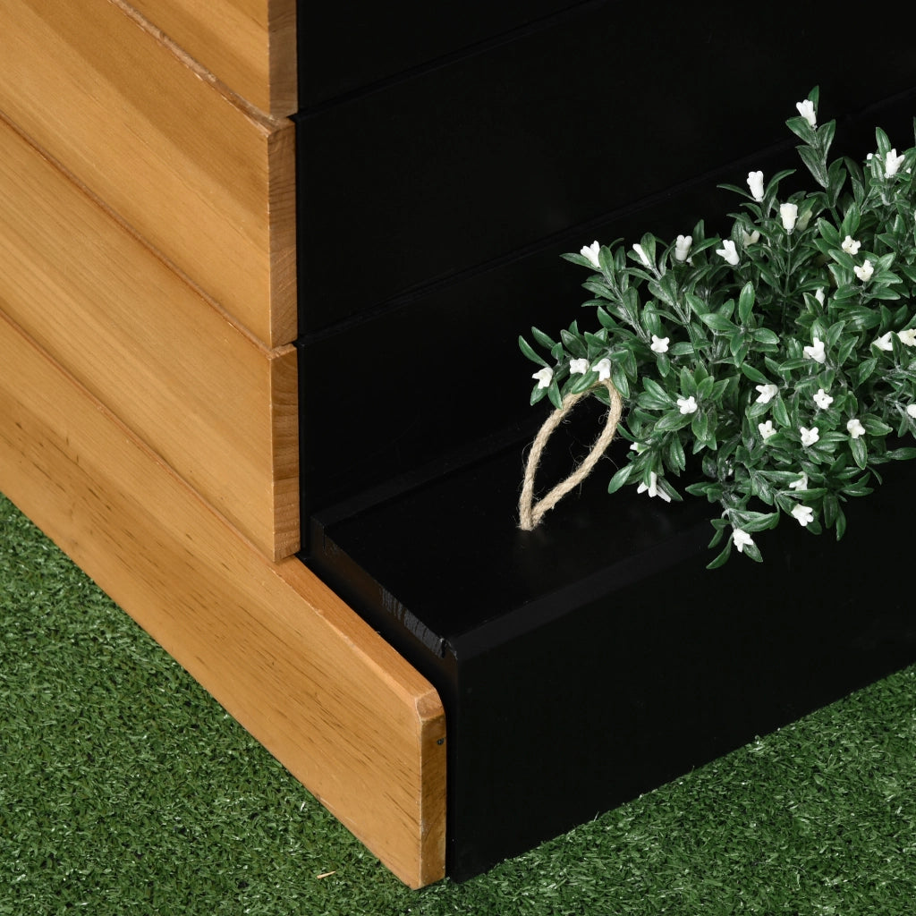 Hochbeet da giardino con vasche ¨C zephmum ¨C 79.5x49.5x80 cm