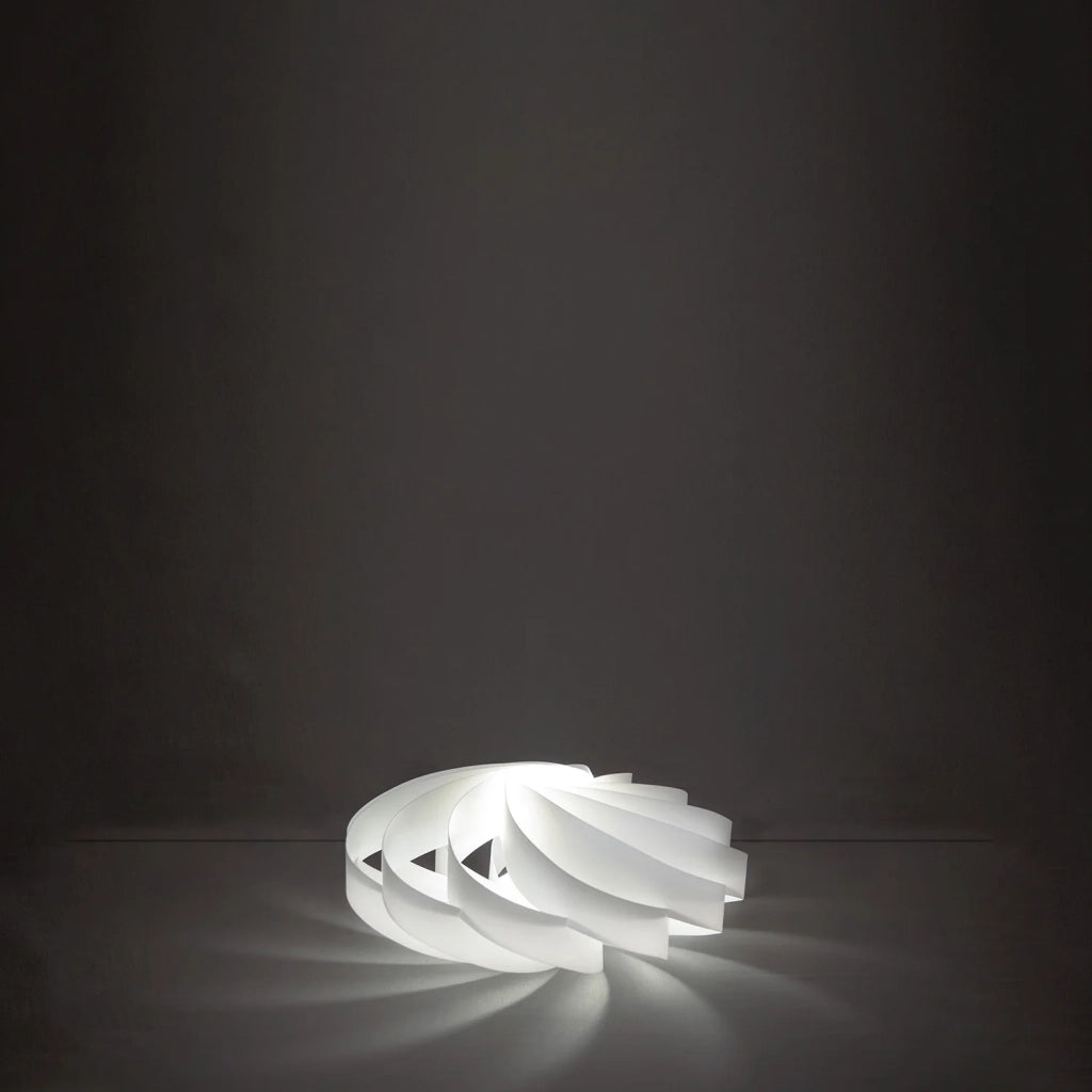 Lampada Da Scrivania-Ufficio Moderna Flat Polilux ® Bianco 1 Luce E27 D50Cm