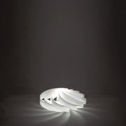 Lampada Da Scrivania-Ufficio Moderna Flat Polilux ® Bianco 1 Luce E27 D50Cm