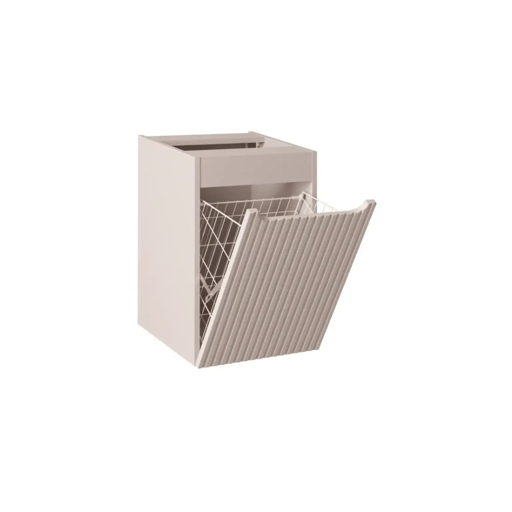 Mobile contenitore VANO con cesto per la biancheria - Marrone congo - L40 × P39 × H57 cm - Bagno