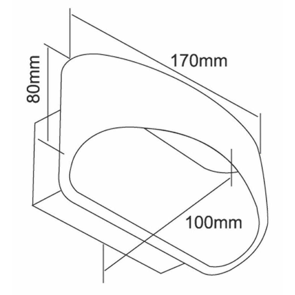 ACAMAR Lampada parete LED 7W applique muro dimmerabile doppio fascio luce 3000K RA90 soggiorno camera letto 230V NERO