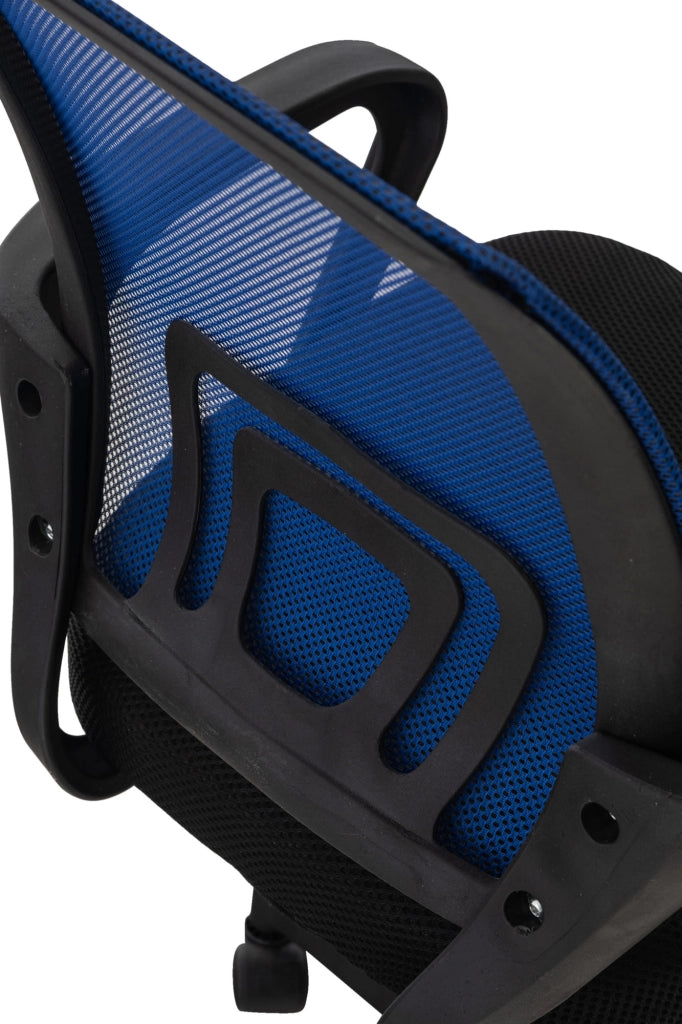 Sedia da ufficio Auburn con ruote blu