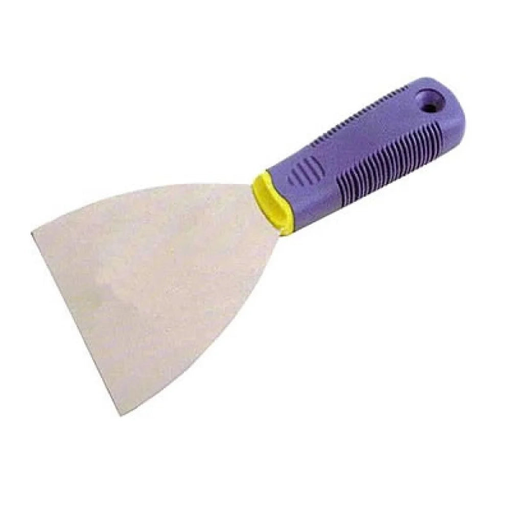 Spatola 4  con manico soft blu-a zzurro cm.10 b08wycsg8j