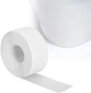 Tappetino adesivo acqua resistente - Striscia di sigillatura per muri - Antimuffa - Bianco - Autoadesivo - Adatto per bagno e cucina - 38 mm di larghezza