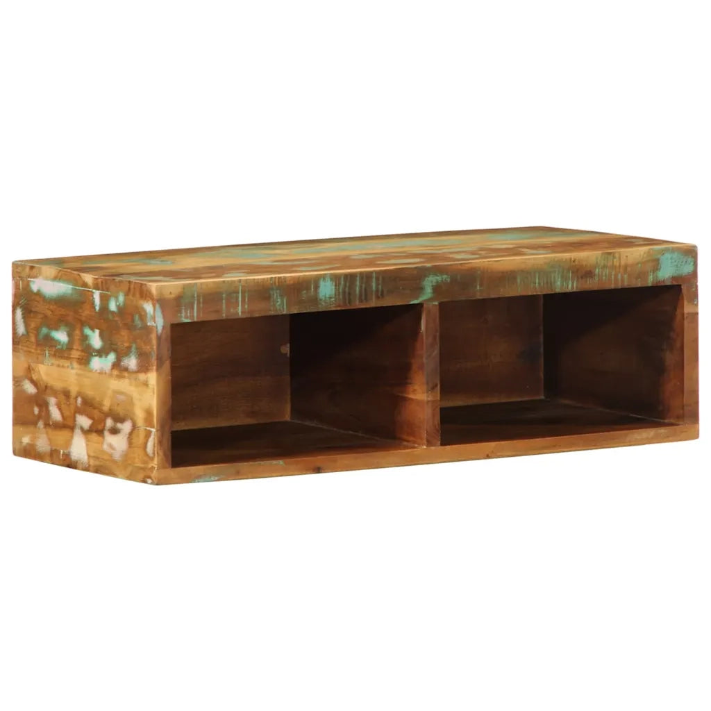 Mobile TV a Parete 60x30x19 cm in Legno Massello di Recupero 4017474