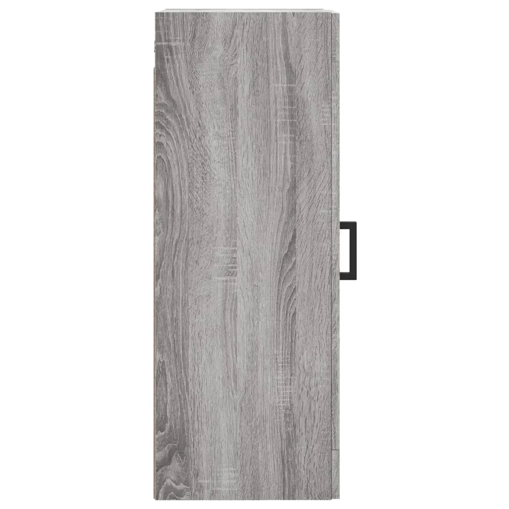 vidaXL Mobile a Parete Grigio Sonoma 34,5x34x90 cm Legno Multistrato