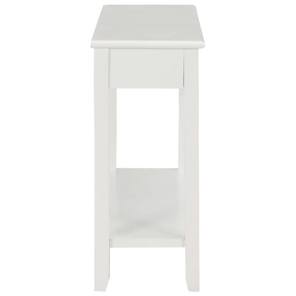 Tavolo Consolle Bianco 110x35x80 cm in Legno